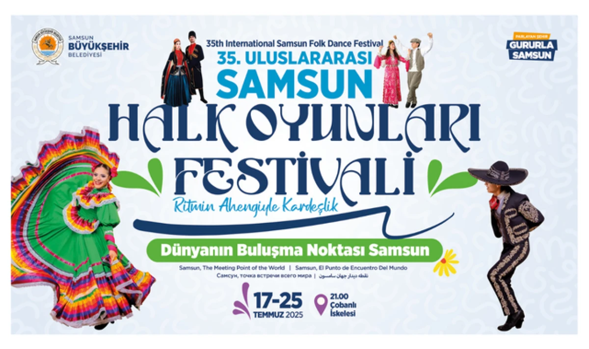 Samsun Halk Oyunları Festivali 13 Ülkenin Katılımıyla Başlıyor!