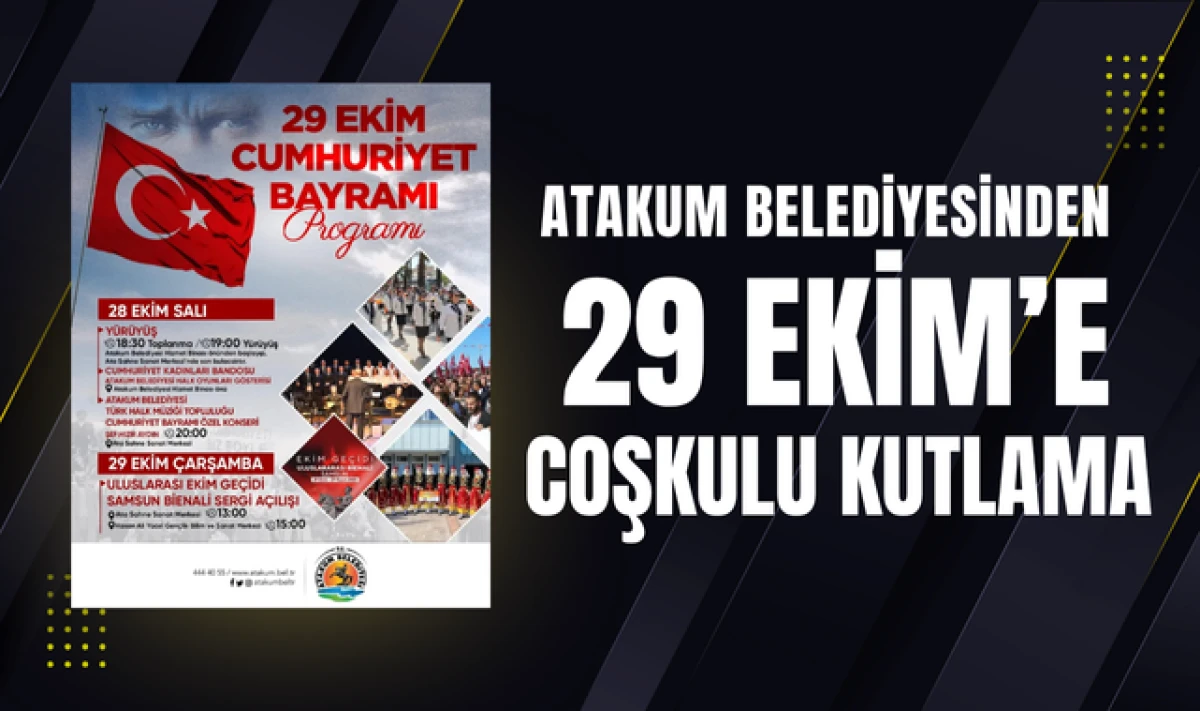 Atakum Belediyesinden 29 Ekim'e Coşkulu Kutlama