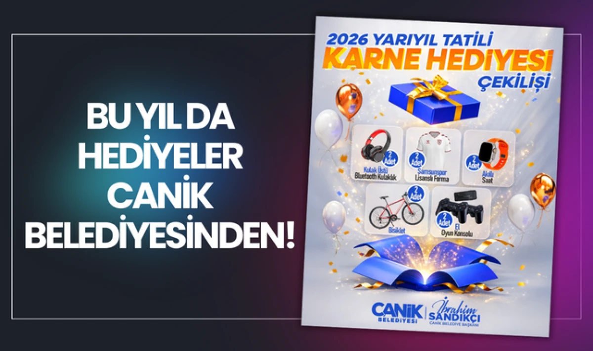 Canik Belediyesi Geleneği Bozmadı! Karne Hediyeleri Canik'ten!