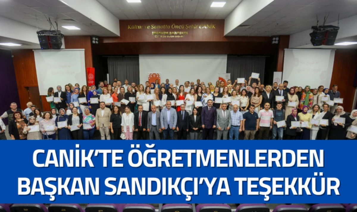 Canik'te Öğretmenlerden Başkan Sandıkçı'ya Teşekkür!