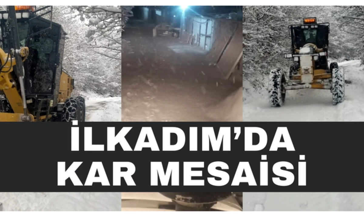 İlkadım Belediyesi 7/24 Kar Mesaisinde!