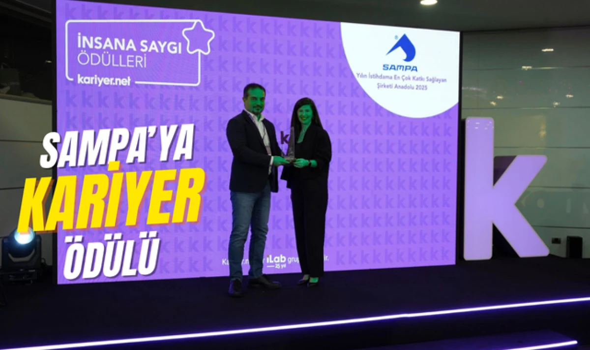 Kariyer Net'ten SAMPA'ya İstihdama Katkı Ödülü!