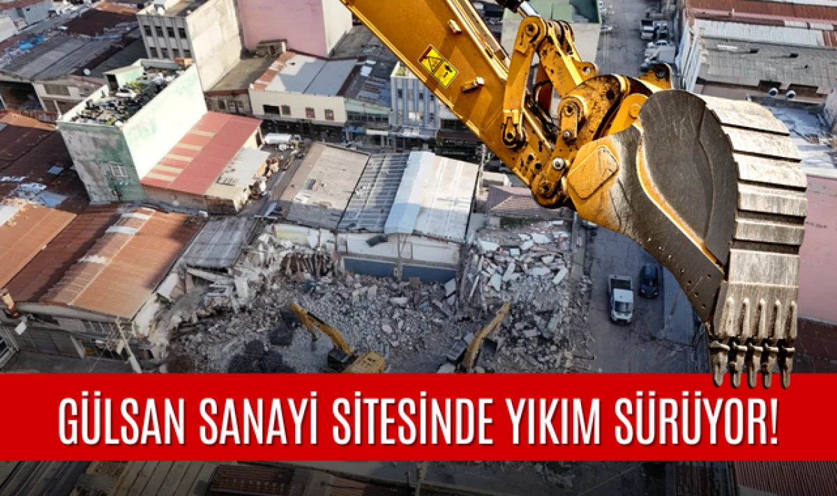 Samsun G&uuml;lsan Sanayi Sitesinde Yıkım S&uuml;r&uuml;yor!