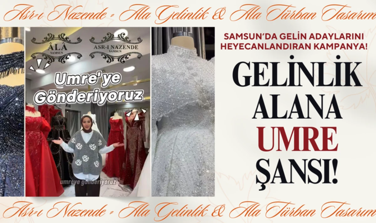 Samsun'da Gelinlik Alana Umre'ye Gitme Şansı!