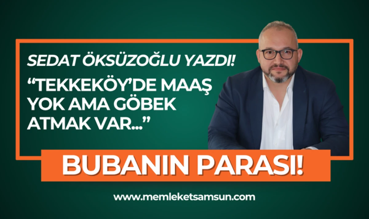 Sedat Öksüzoğlu yazdı: Tekkeköy'de Maaş Yok, Göbek Var!