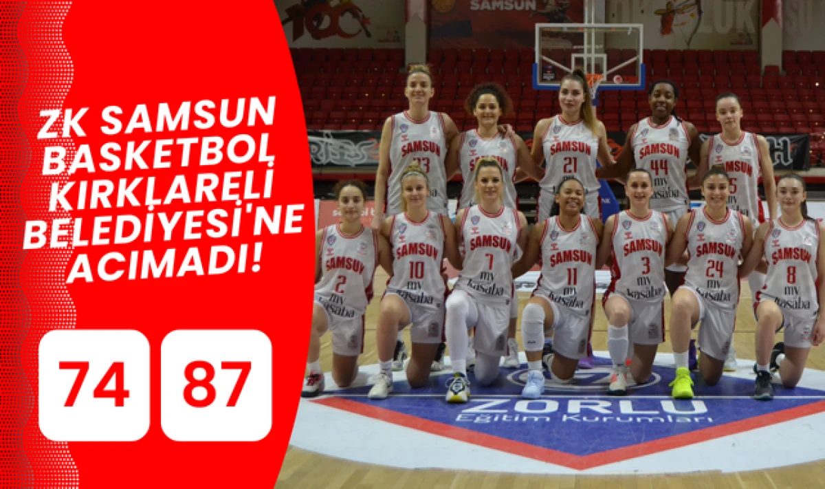 Zorlu Koleji Samsun Basketbol'a Rakip Dayanmıyor!