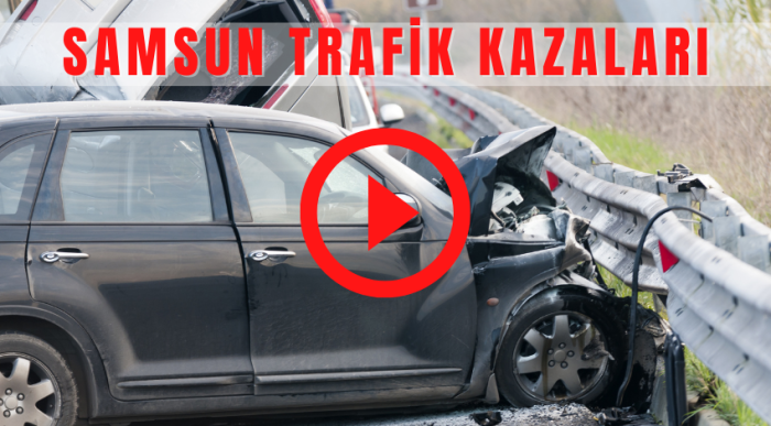 SAMSUN'DA YAŞANAN TRAFİK KAZALARI MOBESE GÖRÜNTÜLERİ